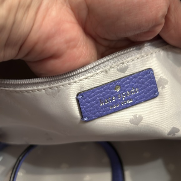 Kate Spade medium top zip satchel WKRU6703 Rowe periwinkle twilight 445 - Picture 14 of 16